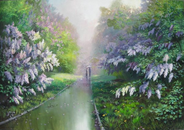 весенний пейзаж картина