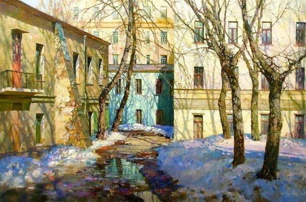 юрий обуховский зимние сумерки на чистых прудах