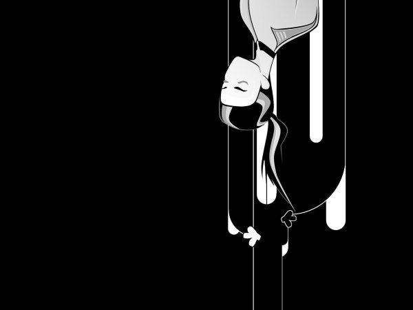 рисунок на черном фоне