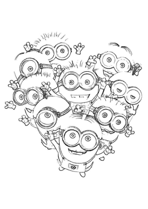 разукрашки миньоны