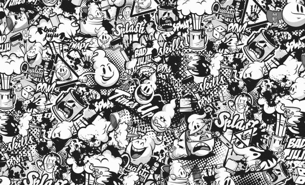 в стиле граффити