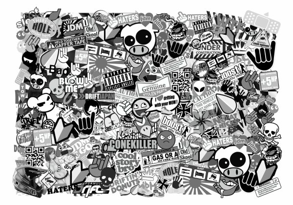 наклейки стикербомбинг