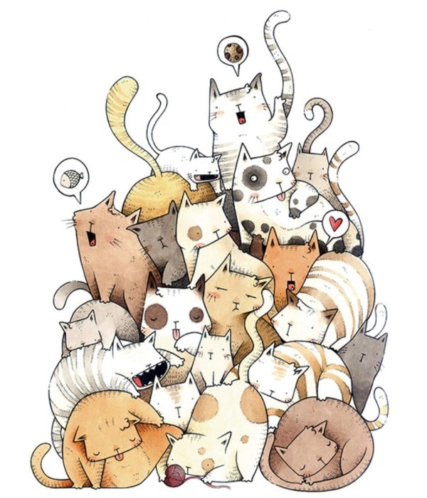 кошачий арт