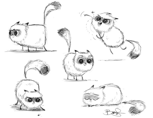 зарисовка совы
