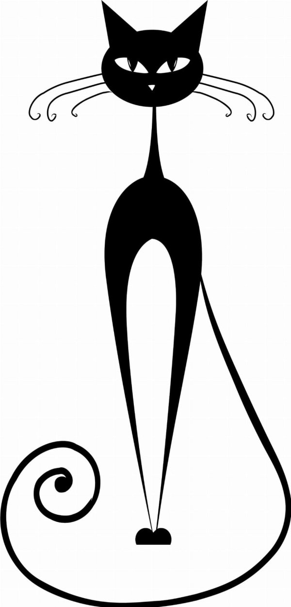 кошка силуэт