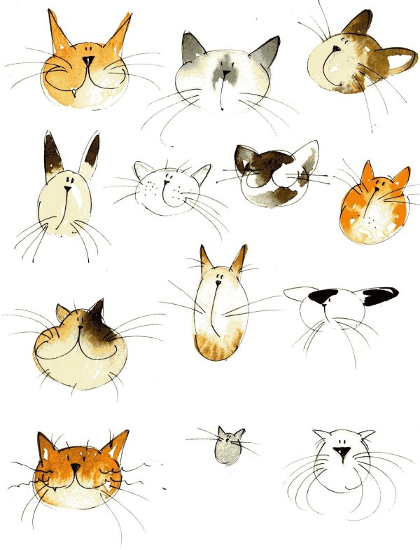 иллюстрация кошка