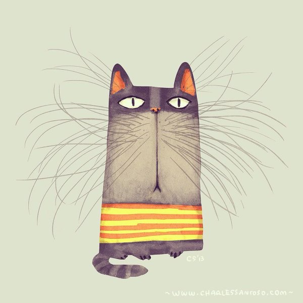 иллюстрация кошка