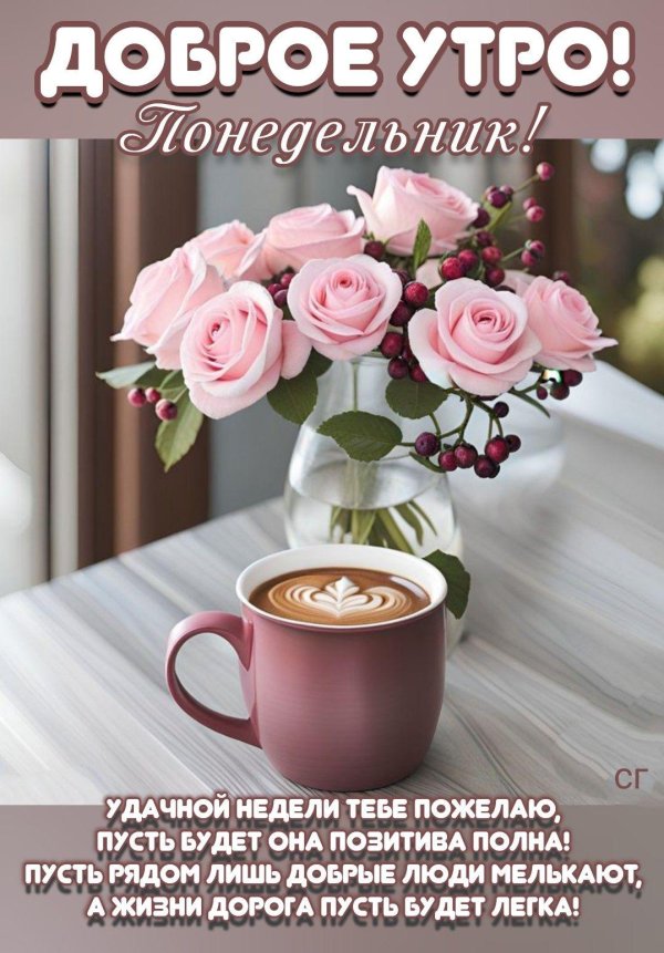 понедельник доброго утра