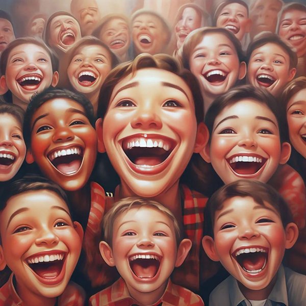 радостная улыбка