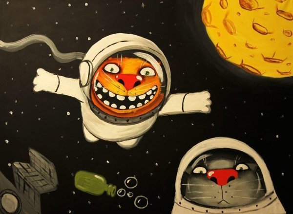 картины васи ложкина