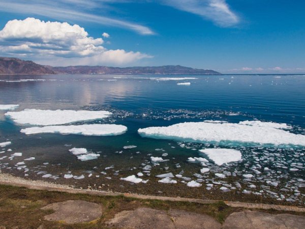 таяние льда на байкале