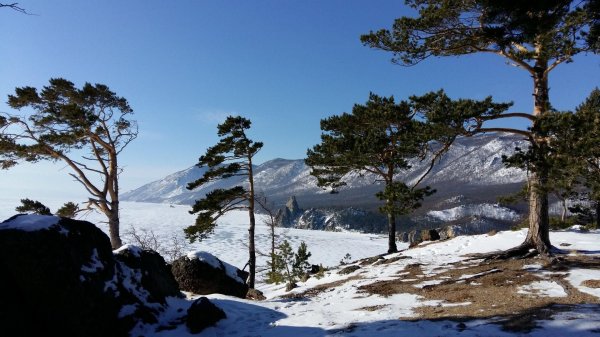 зима байкал