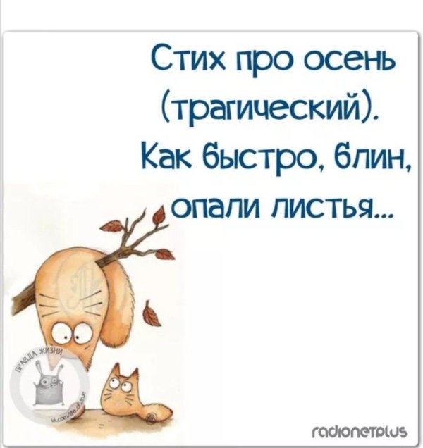 Про осень с надписями прикольные