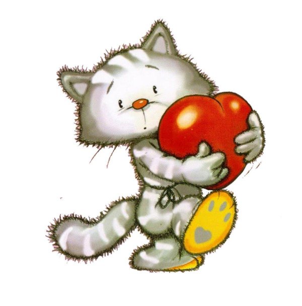 котенок с сердцем