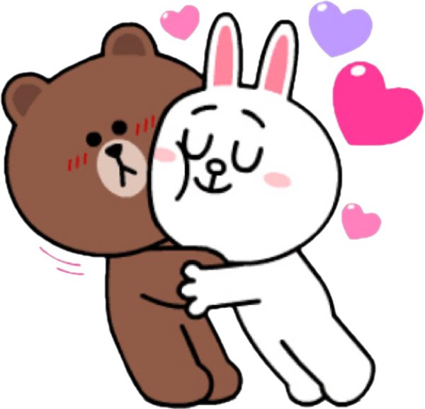 стикер обнимашка