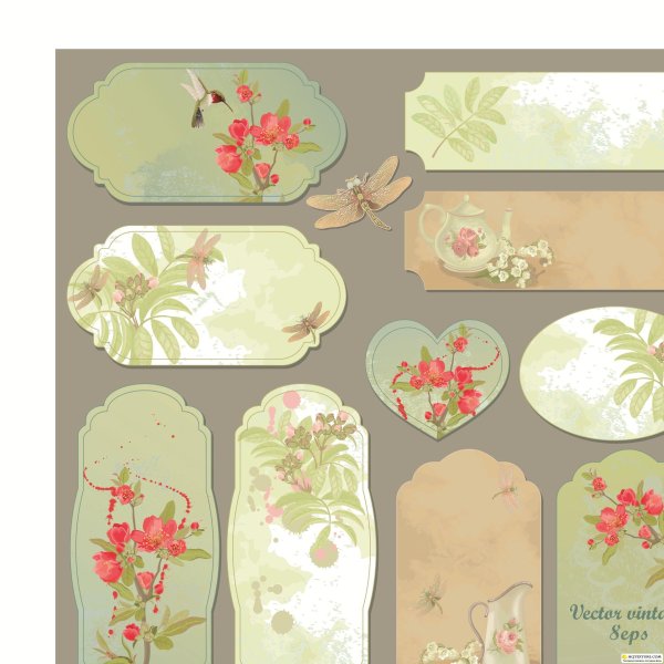 винтажные этикетки