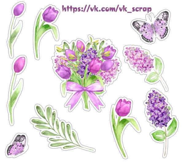 цветок наклейки