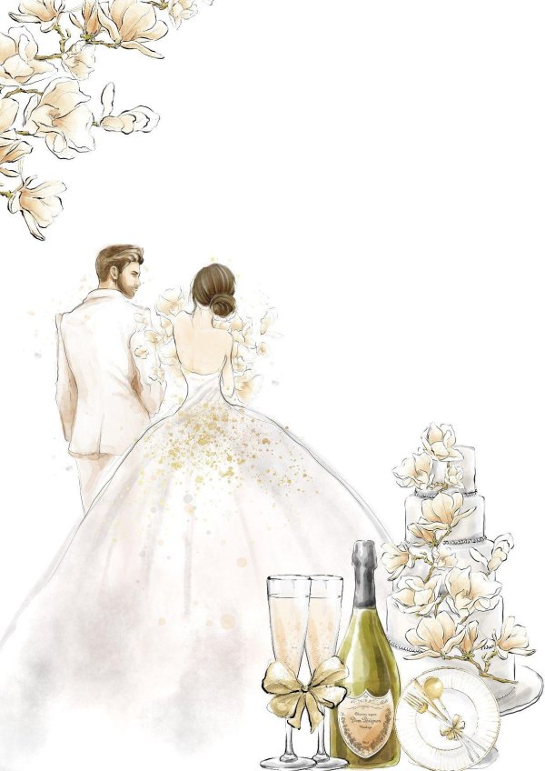 свадебные иллюстрации