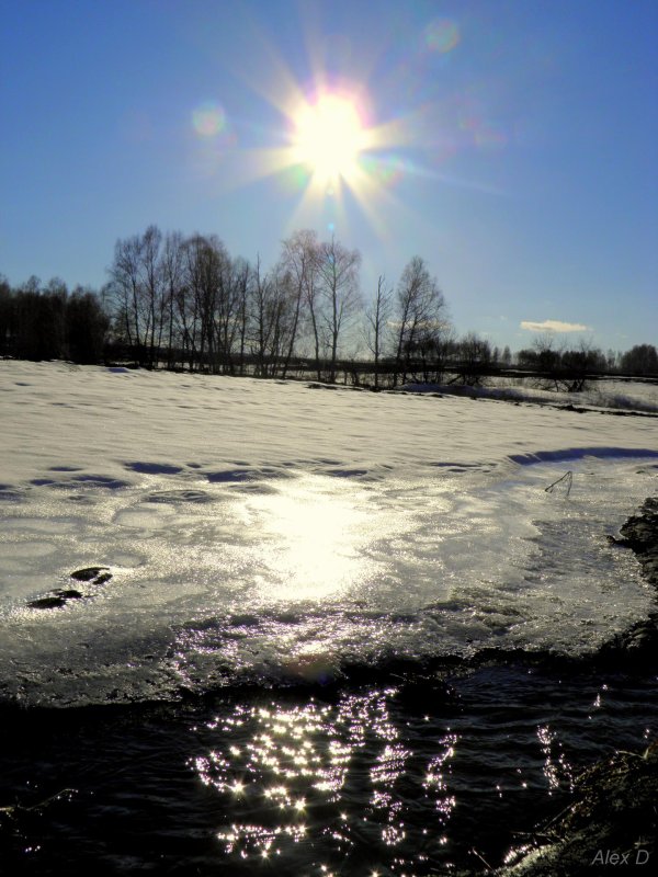 оттепель зимой