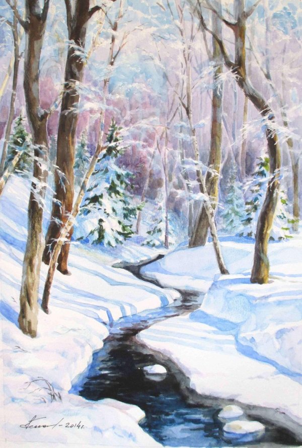 зимние пейзажи картины