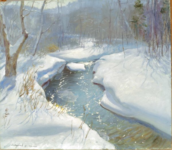 молчанов олег иванович художник зима