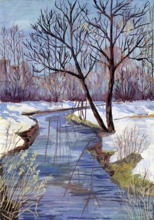 ричард берггольц весенний пейзаж