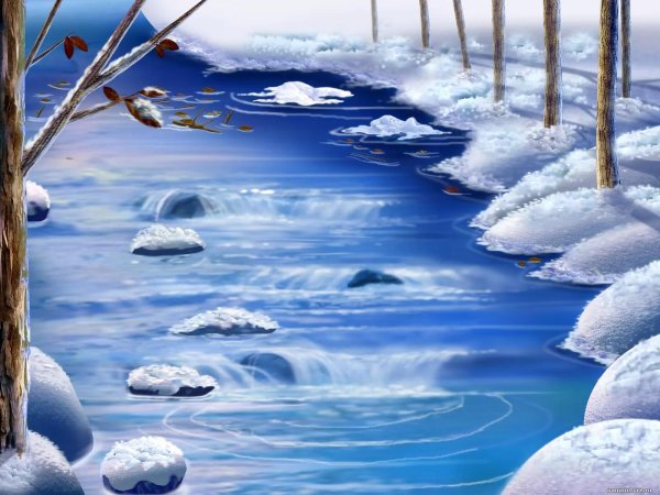 красивые зимние пейзажи