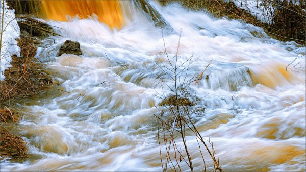 саблинский водопад замерз