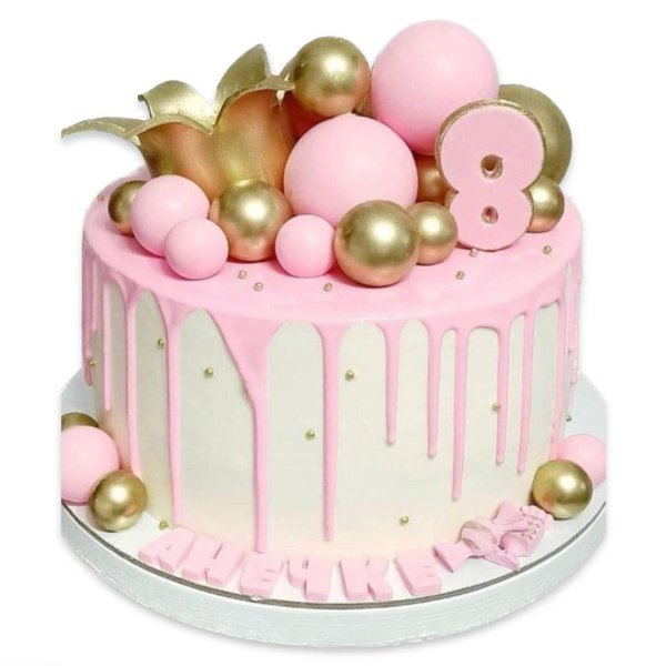 декор торта для девочки