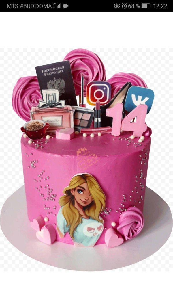 торт девочка