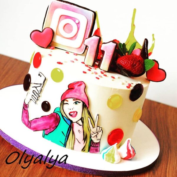 торт для девочки подростка