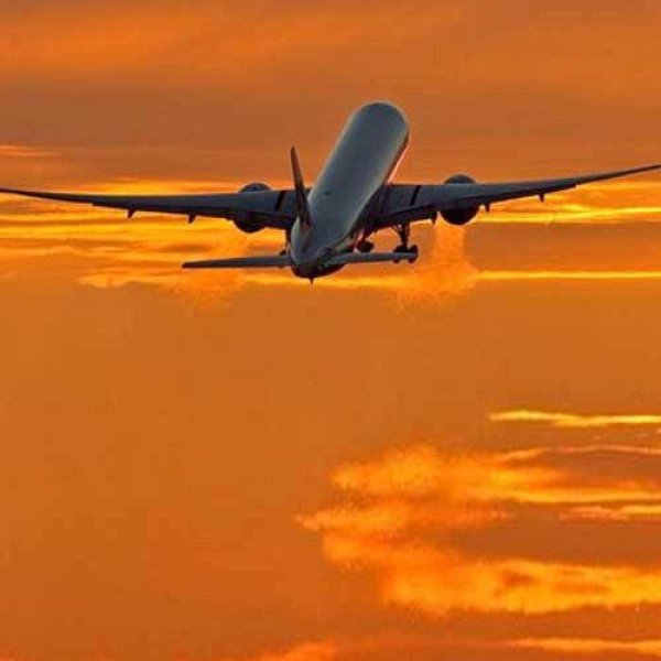 взлет самолета