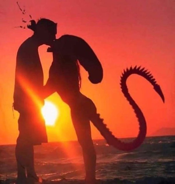 закат вдвоем