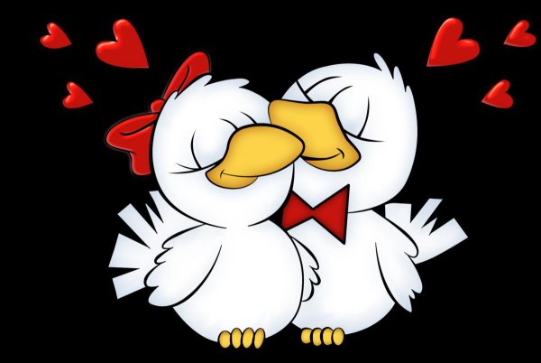 влюбленный мультяшка