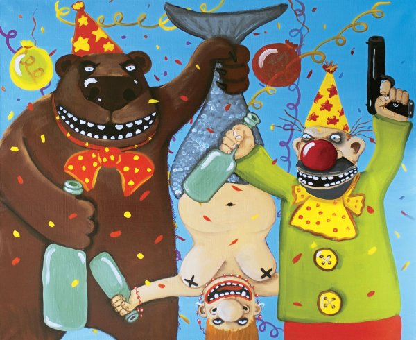 картины васи ложкина