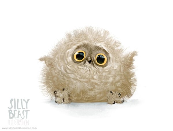 грустный совенок