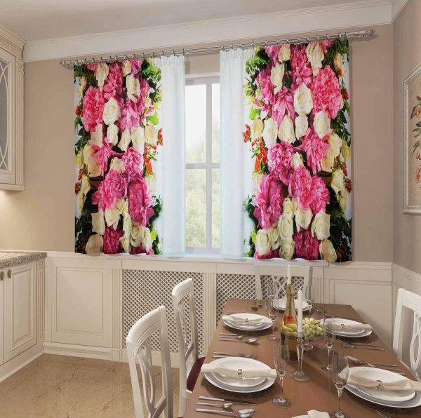 комплект фотоштор сирень