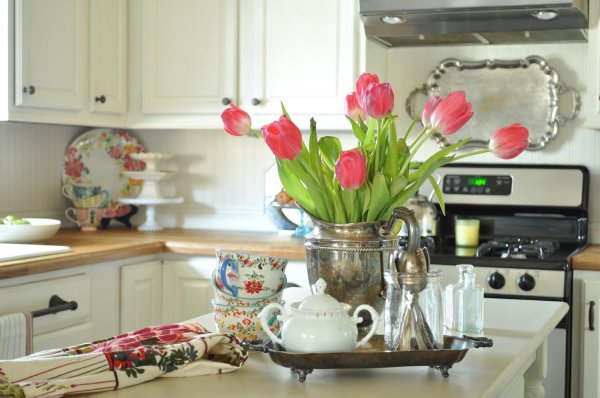 весенний интерьер