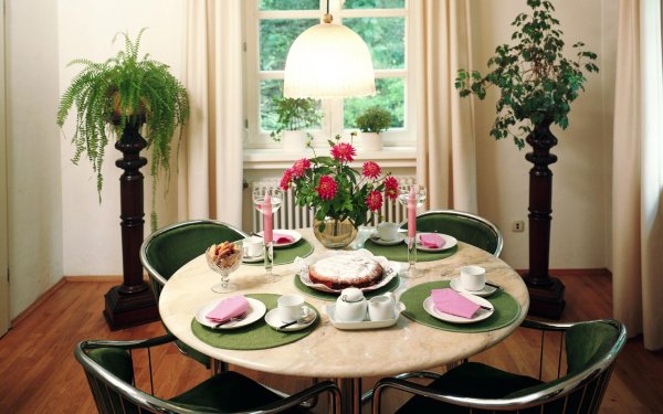 оформление обеденного стола