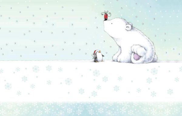 милые зимние иллюстрации