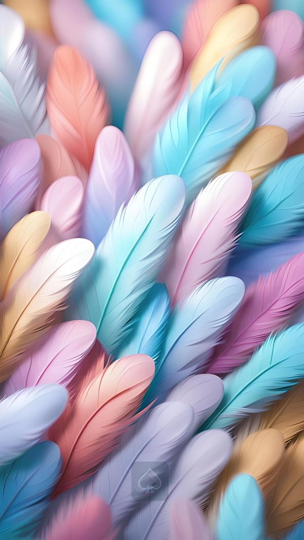 цветные перья