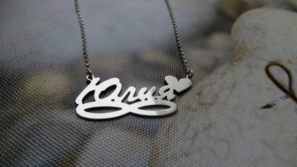 именная подвеска