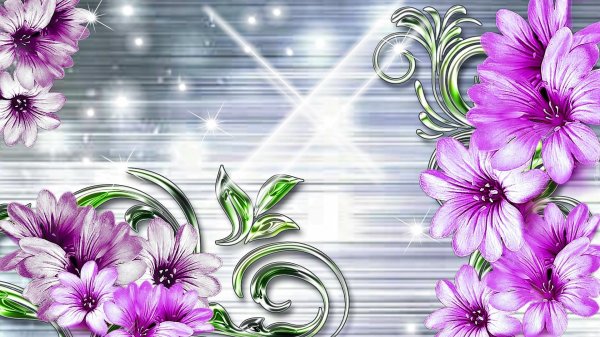 цветочные фоны