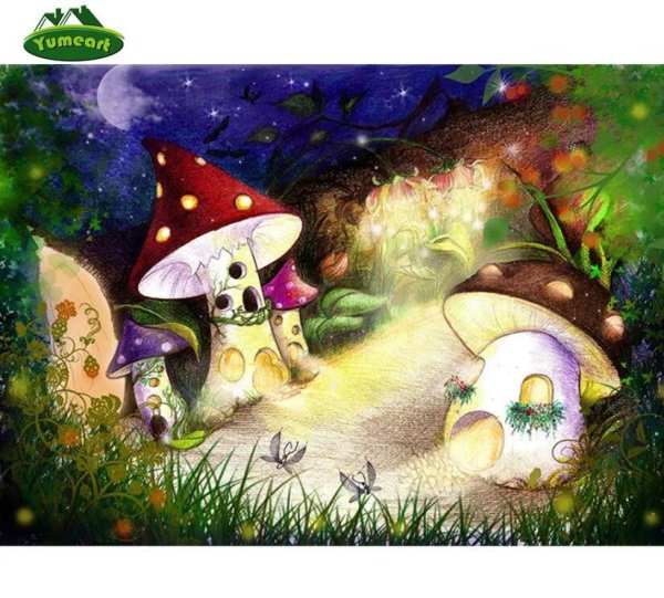 сказочный домик гриб