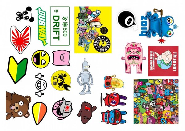 распечатка наклеек