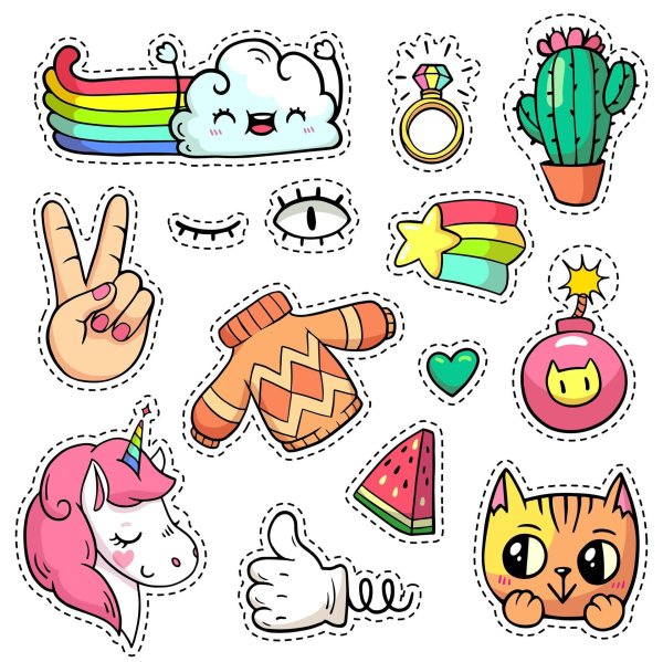 рисунок наклейки