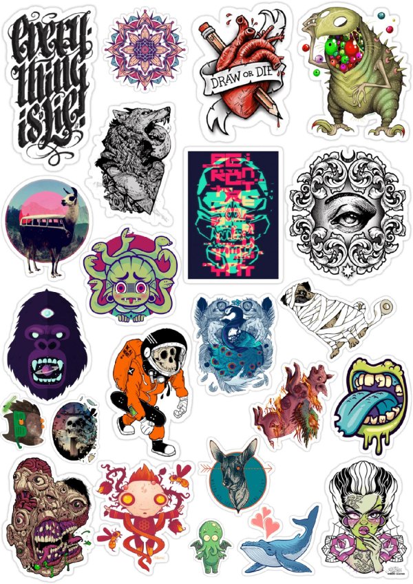 наклейки крутые