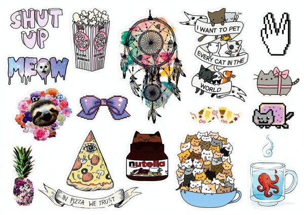 модные стикеры