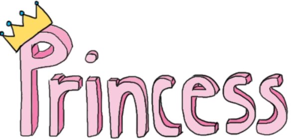 надпись принцесса