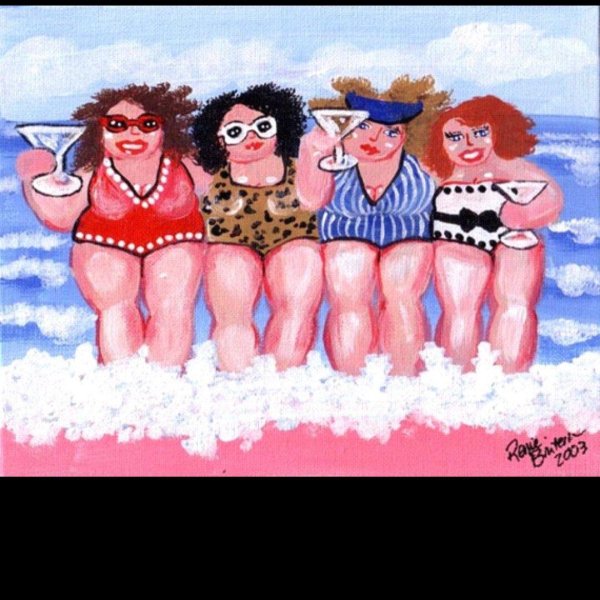 три старушки в купальниках